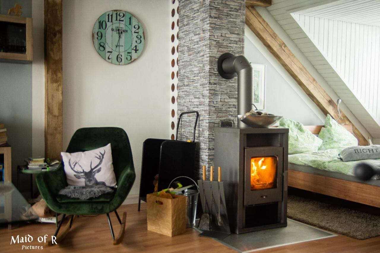 Hof Vierzehnender Im Hohen Venn - 70Qm Fachwerk-Studio - Grosses Wohn-Schlafzimmer Mit Dachterrasse Und Kaminofen - Separate Kueche - Perfekt Fuer Paare - Monschau - Eifel - Hunde Willkommen - Islandpferde Extérieur photo